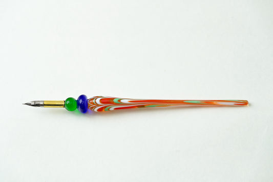 ベネチアンガラス ペン クリスマスプレゼント 北イタリア工芸品