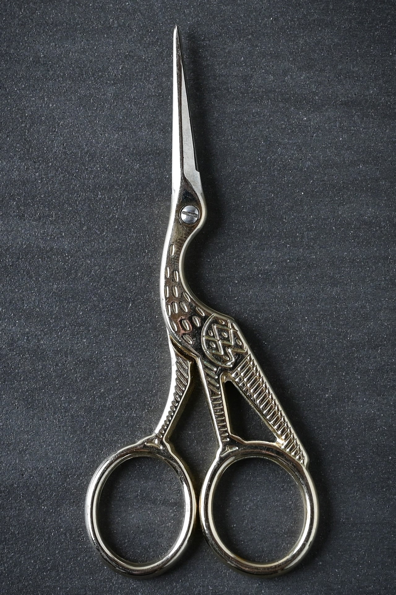 真鍮のハサミ 鳥の形 ウズベキスタン工芸品 ブハラのハサミ