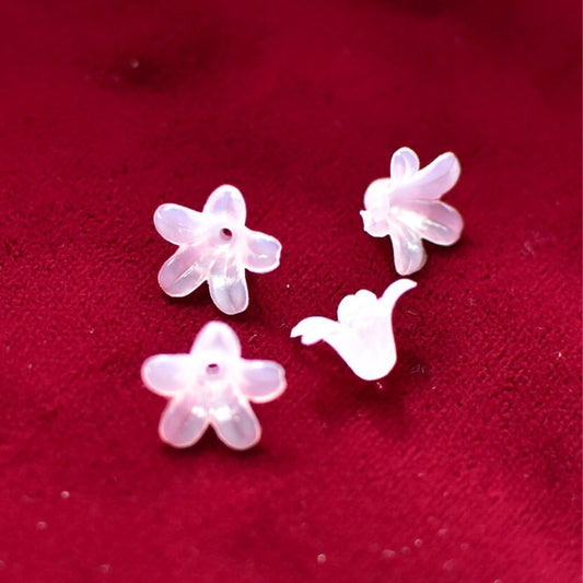 6つセット ドイツ製アクリルチャーム お花の形