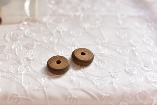 2個セット アンティーク 日本製 ウッドビーズ