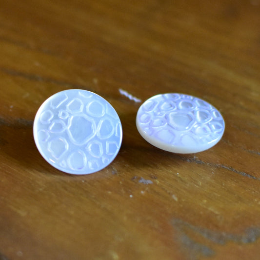 フランスのヴィンテージボタン パステル 2個セット