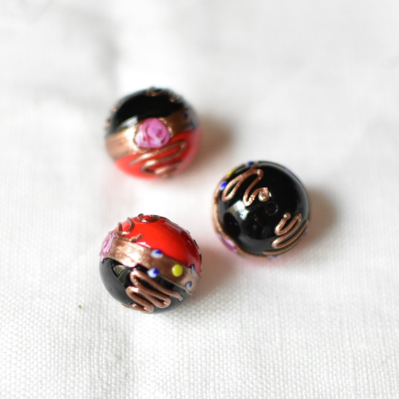 SALE ベネチアンガラスビーズ フィオラート 16ミリ