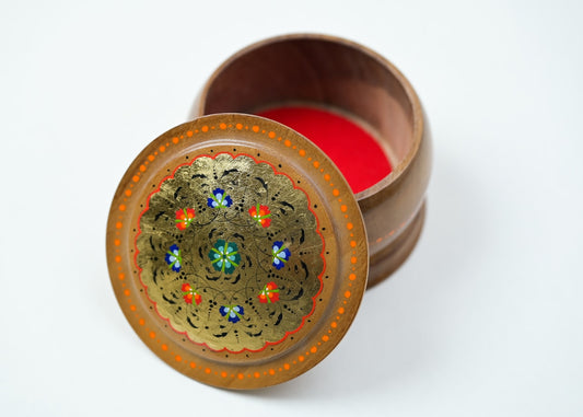 木製小物入れ 宝石入れ アクセサリーケース ハンドメイド ウズベキスタン 1点物