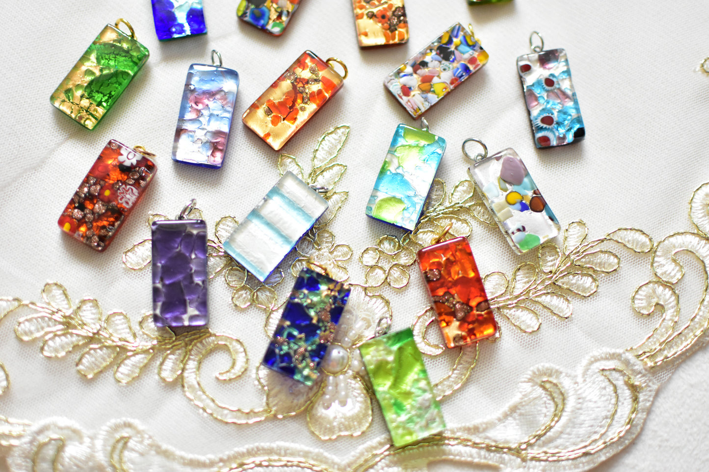 ベネチアンガラス ペンダントトップ ガラスペンダント