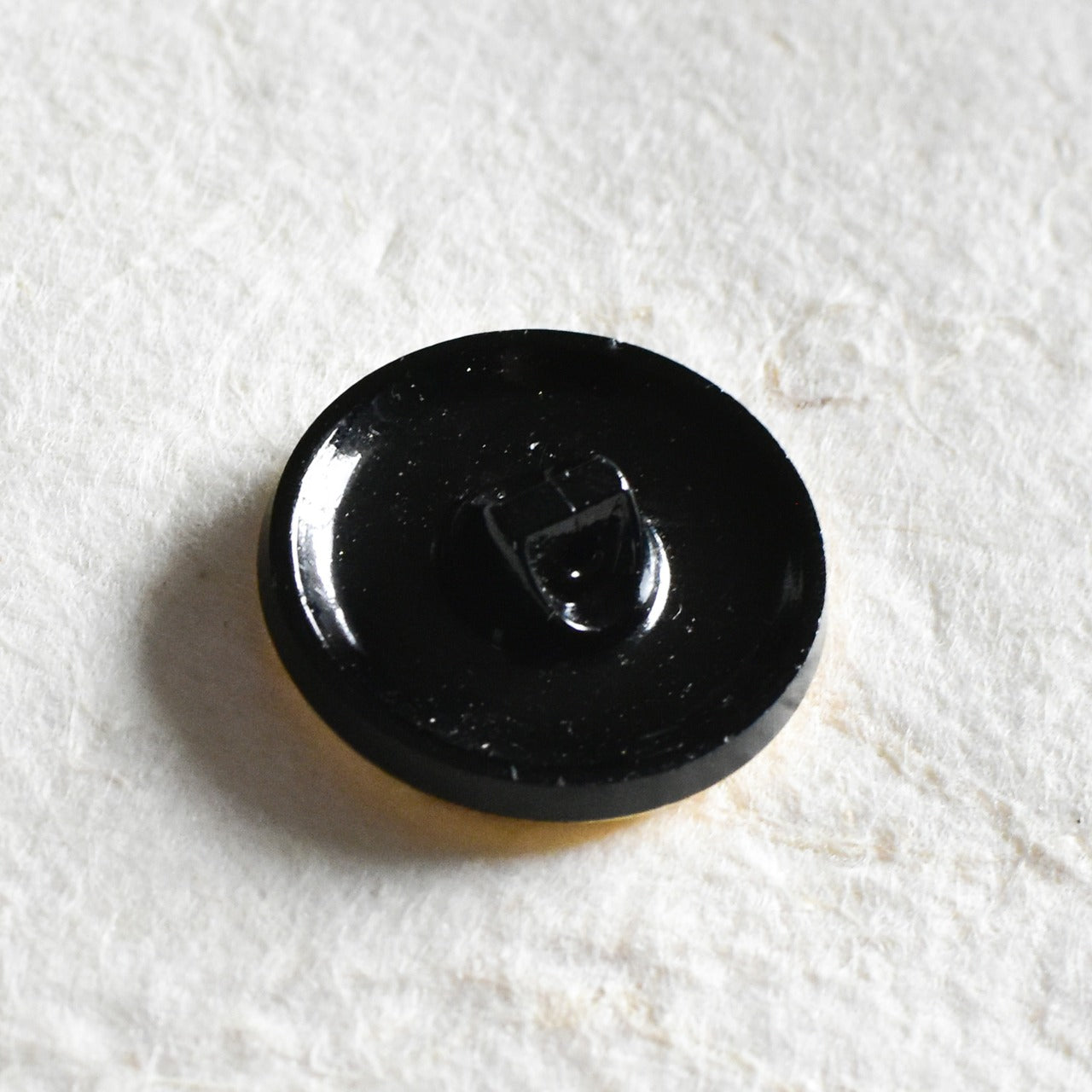 チェコガラスボタン レア 1950年製 ブラックガラス