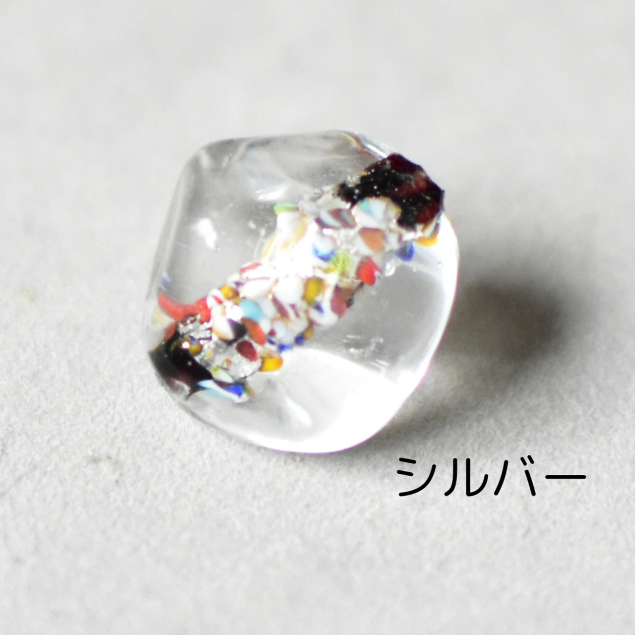 ベネチアンガラスビーズ 小石型 15ミリ