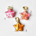 ベネチアンガラスビーズ 星形ビーズチャーム