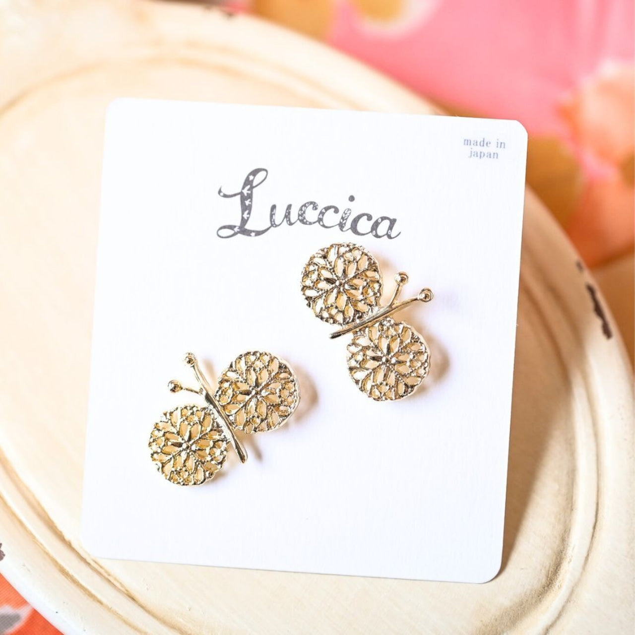 2個セット バタフライのピンバッチ