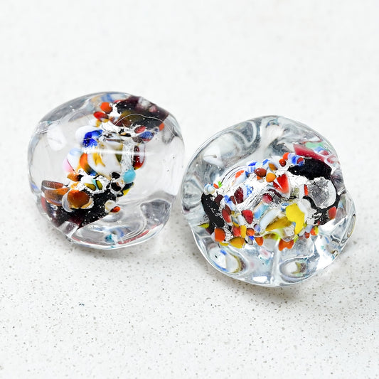 ベネチアンガラスビーズ 小石型 15ミリ