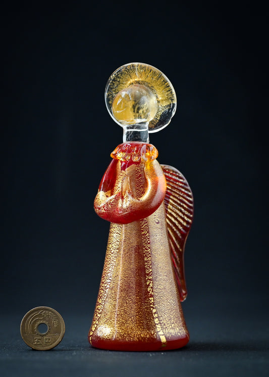 ベネチアンガラス製　天使の置物　クリスマスプレゼント　オブジェ