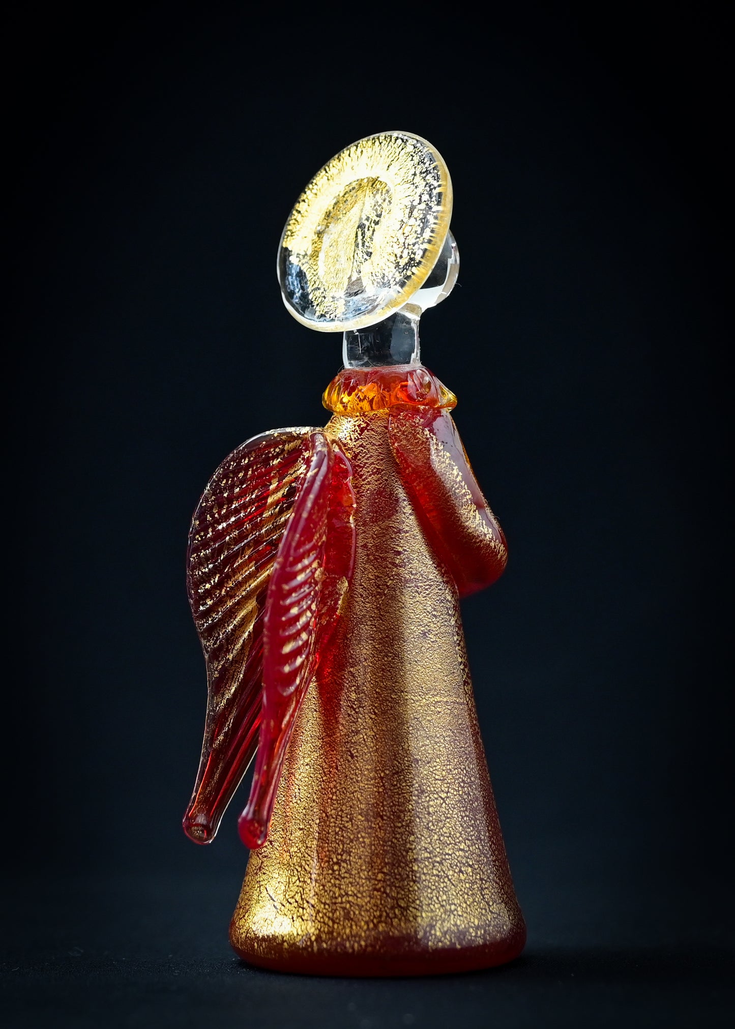 ベネチアンガラス製　天使の置物　クリスマスプレゼント　オブジェ