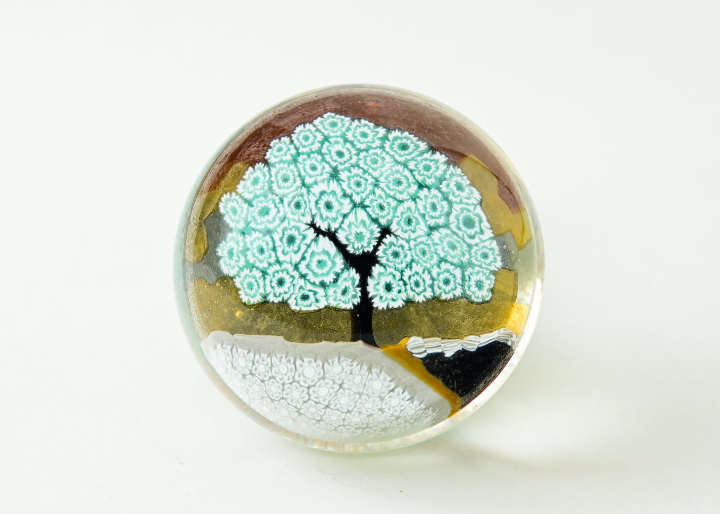 ミルフィオリ　ペーパーウェイト　ベネチアンガラス