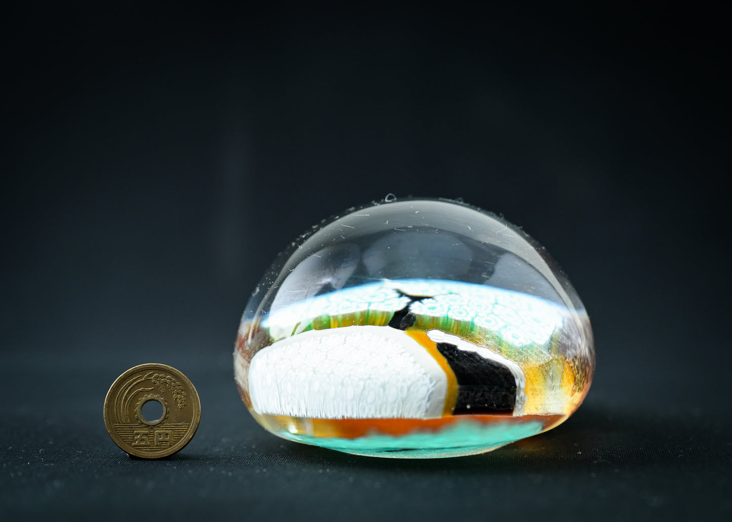 ミルフィオリ　ペーパーウェイト　ベネチアンガラス