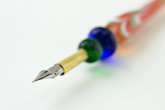 ベネチアンガラス ペン　クリスマスプレゼント　北イタリア工芸品