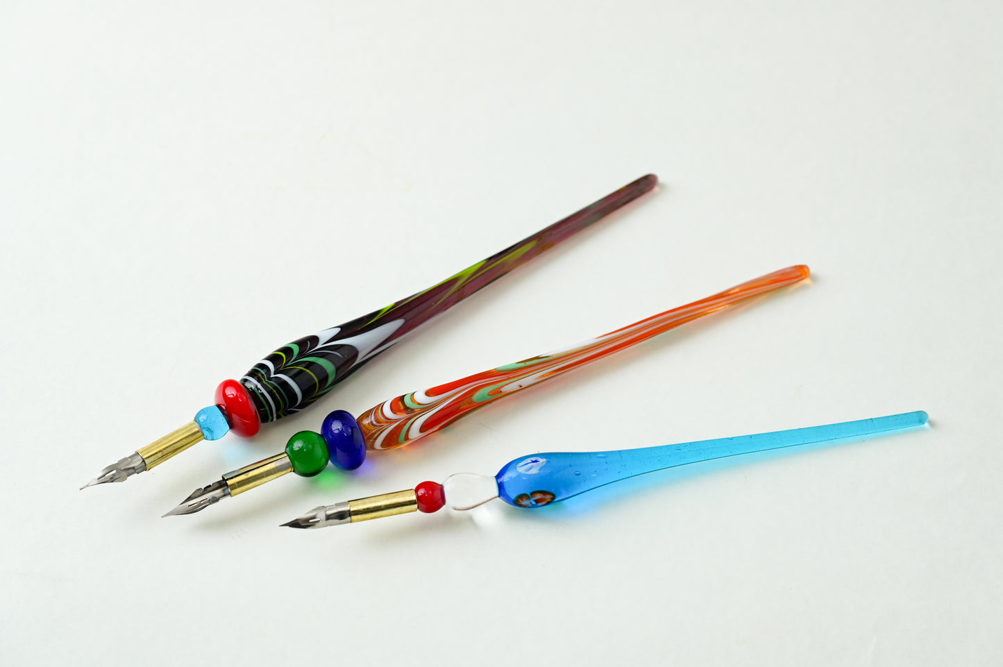 ベネチアンガラス ペン　クリスマスプレゼント　北イタリア工芸品