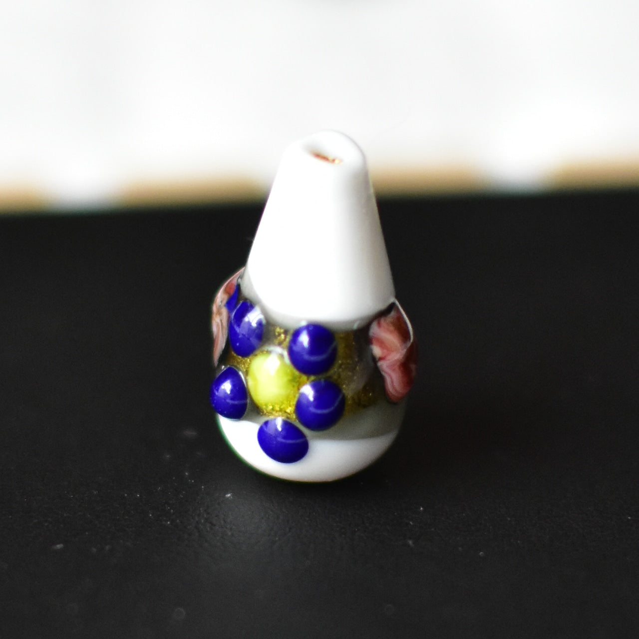 ベネチアンガラスビーズ　しずく型ビーズ　