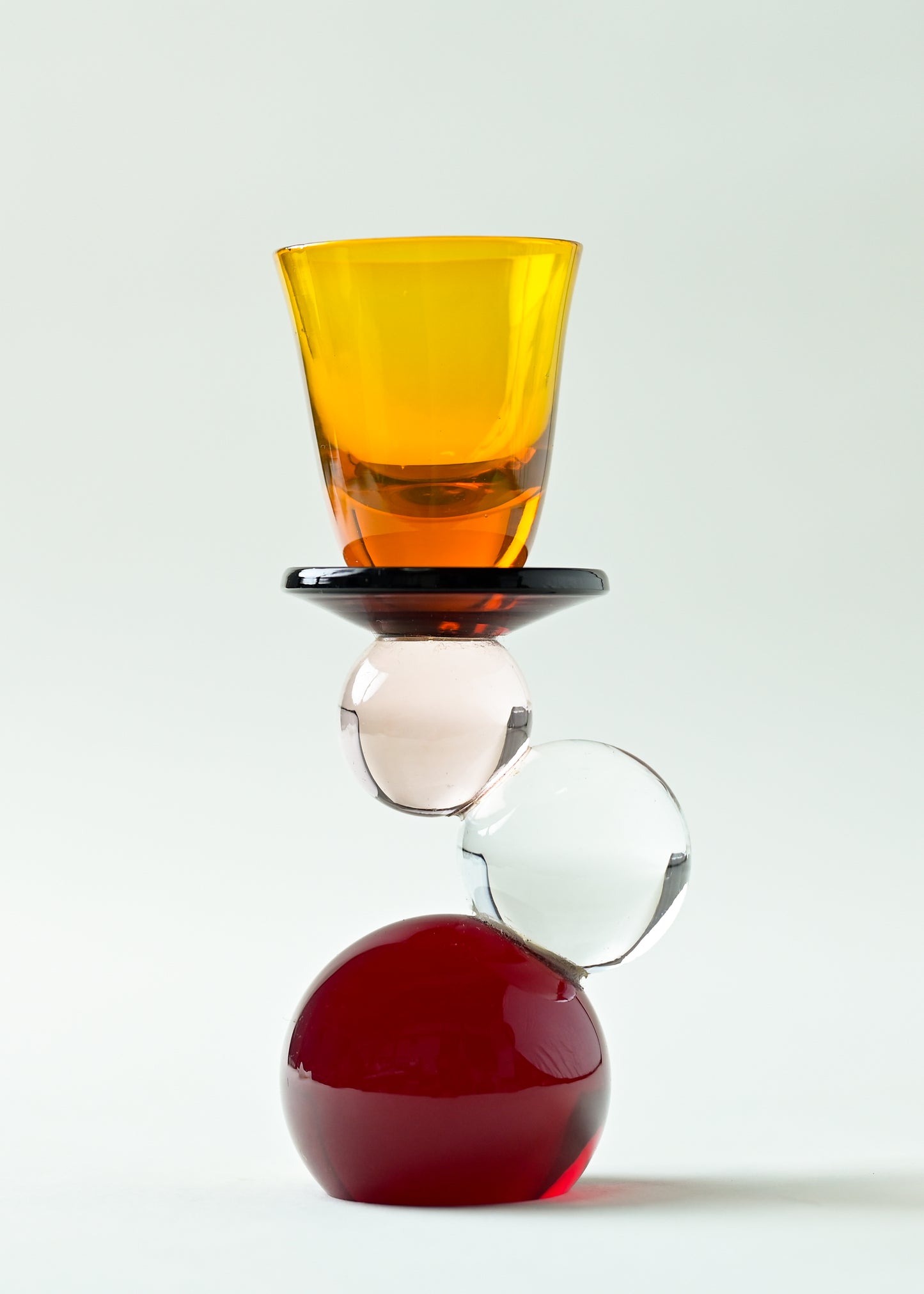 イタリアベネチアンガラス　燭台　インテリア