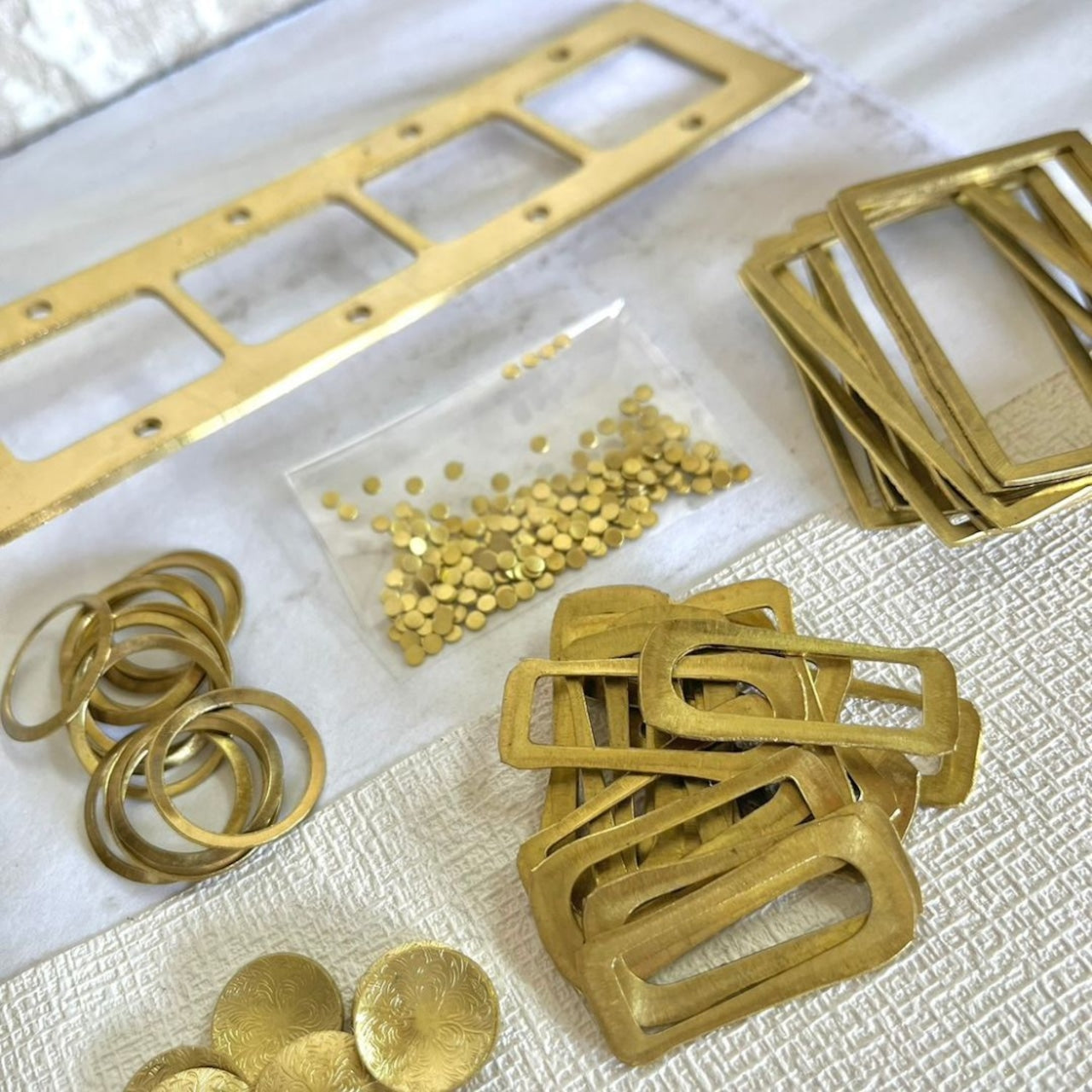 真鍮端材パーツセット　クリエイターセット