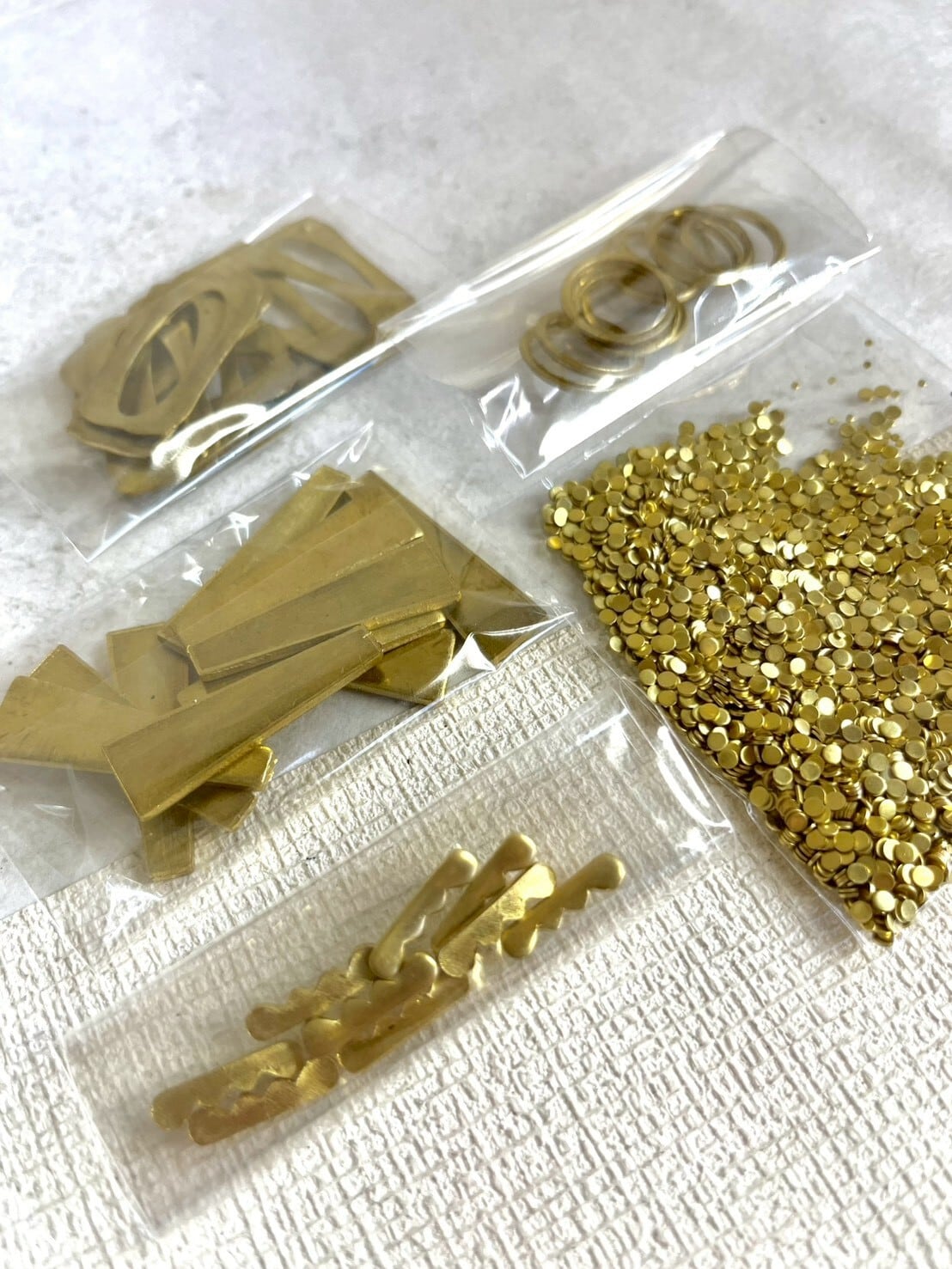 真鍮端材パーツセット　お試しセット