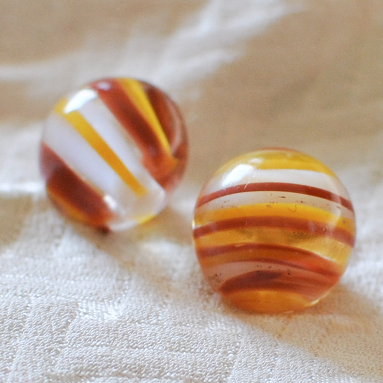 ２個セット　日本製アンティークボタン　昭和レトロ