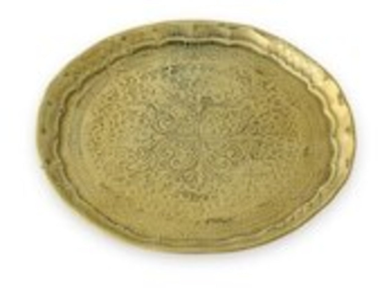 真鍮のアンティーク風トレイ　イベントディスプレイ　小物置き場