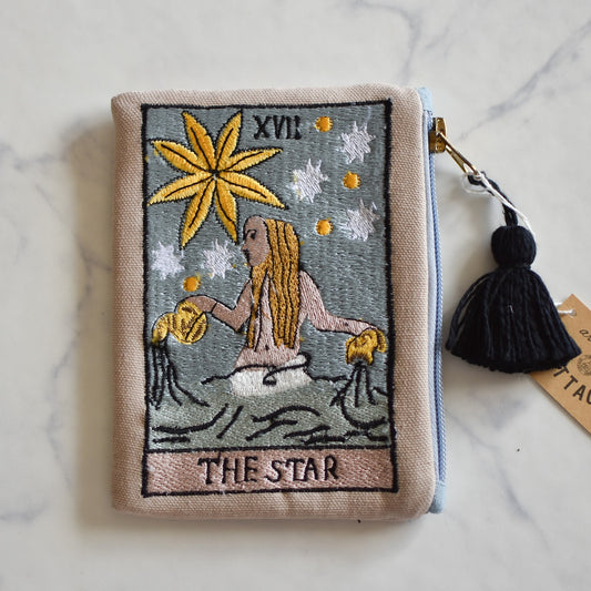 大事な材料やアクセサリー入れ　持ち運びケース　タロットカード柄