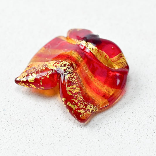 ベネチアンガラスビーズ　ちょうちょの形のビーズ　20ミリ