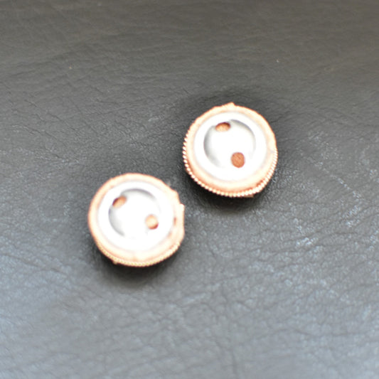 2つセット　ビーズボタン　インドボタン　ピンク　14ミリ