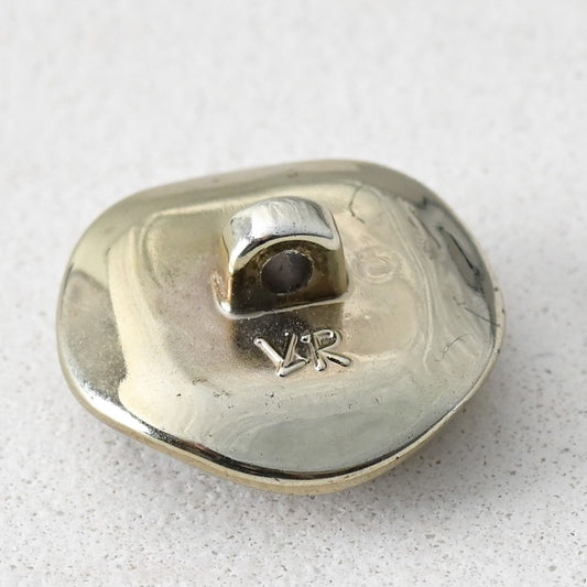 レトロな大きめヴィンテージボタン　　2つセット　★ブラック色★