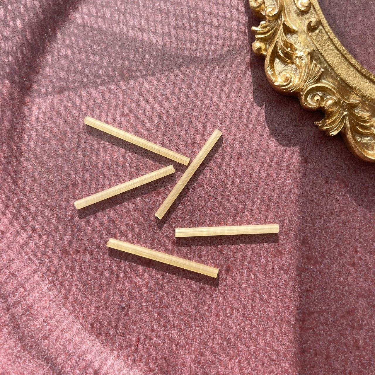 竹ビーズ ムラーノガラス 　パスタ　1950年代 　10本　ベネチアンコンテリエ