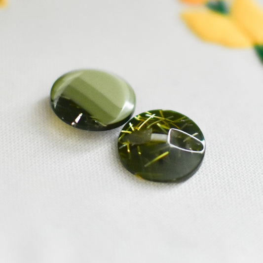 グリーンボタン　2つセット　ヴィンテージボタン　日本製　
