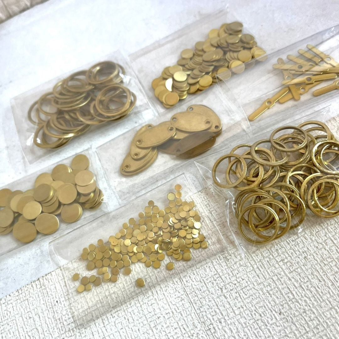 真鍮端材パーツセット　お試しセット