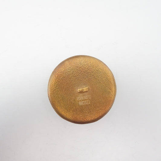 チェコガラスアンティークボタン 希少  お花と女性