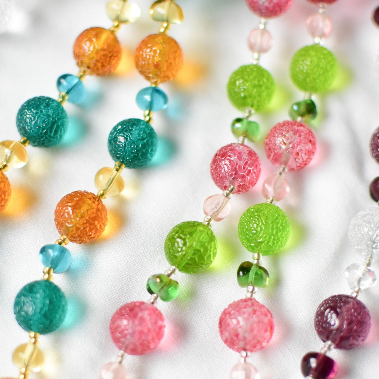 キャンディネックレス　ベネチアンビーズ　レア　パーツ取りにおすすめ　お得