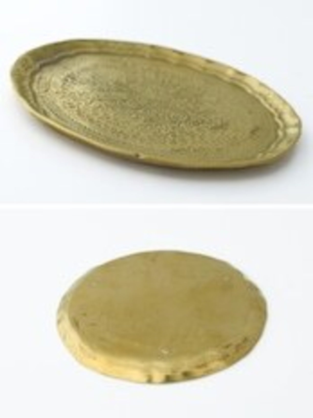 真鍮のアンティーク風トレイ　イベントディスプレイ　小物置き場