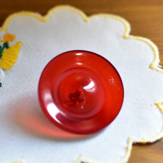 フランスのヴィンテージボタン　レッド
