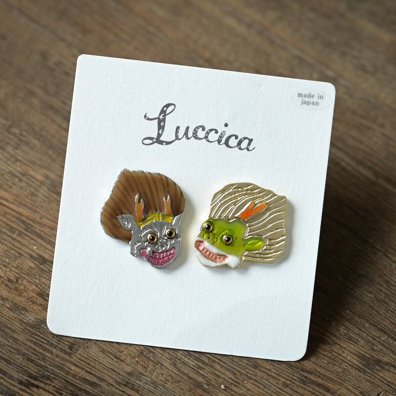 風神雷神ピアス