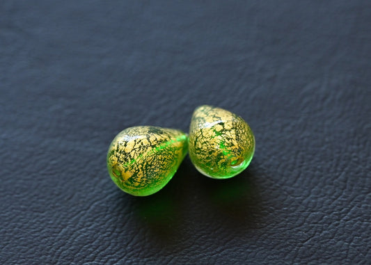 ベネチアンガラスビーズ　カドーロ　しずく型ビーズ　15ミリ