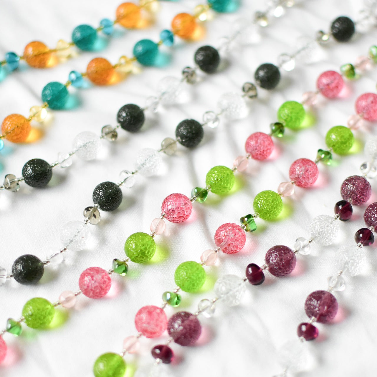 キャンディネックレス　ベネチアンビーズ　レア　パーツ取りにおすすめ　お得