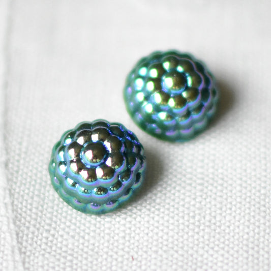 2個セット チェコボタン 1㎝ グリーン