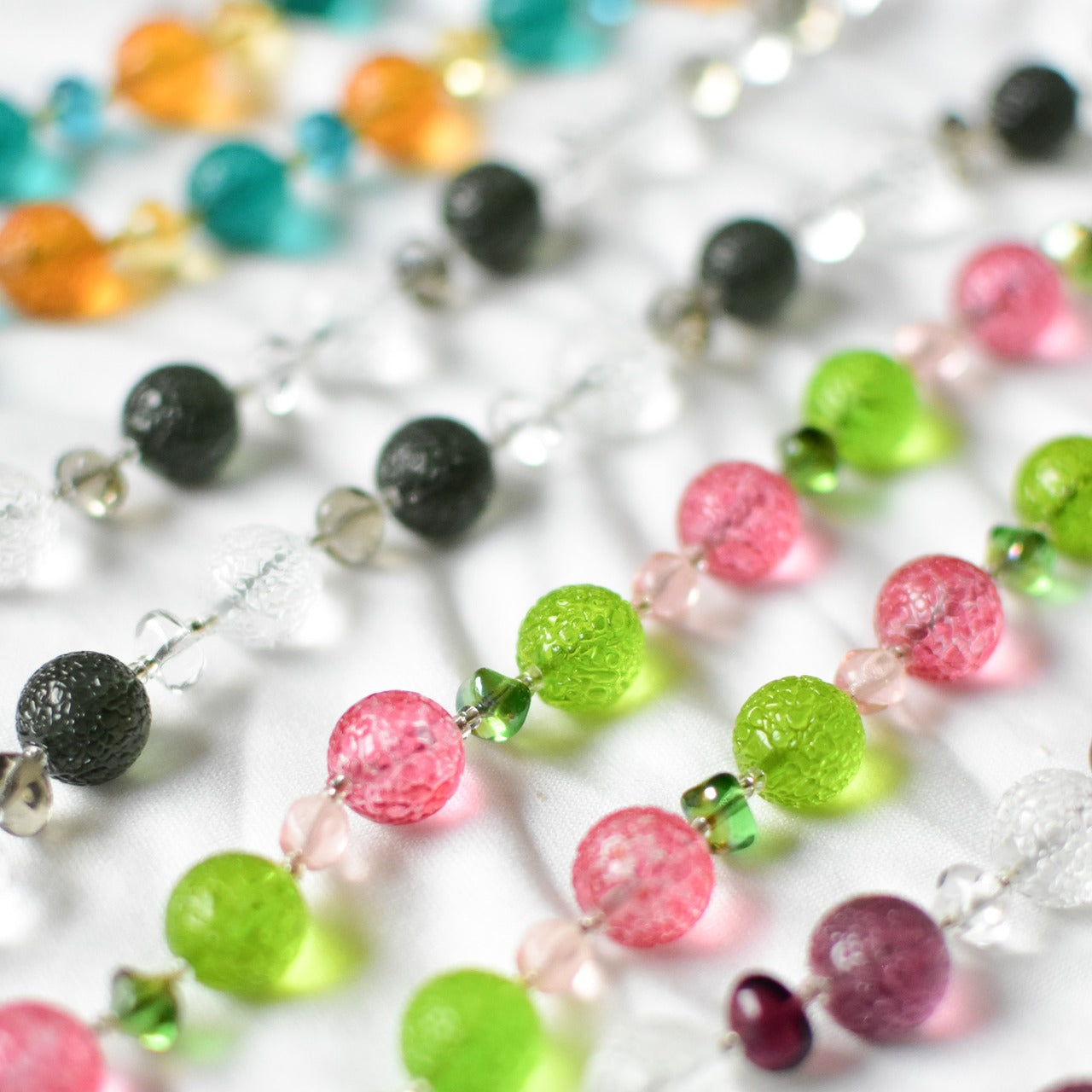 キャンディネックレス　ベネチアンビーズ　レア　パーツ取りにおすすめ　お得