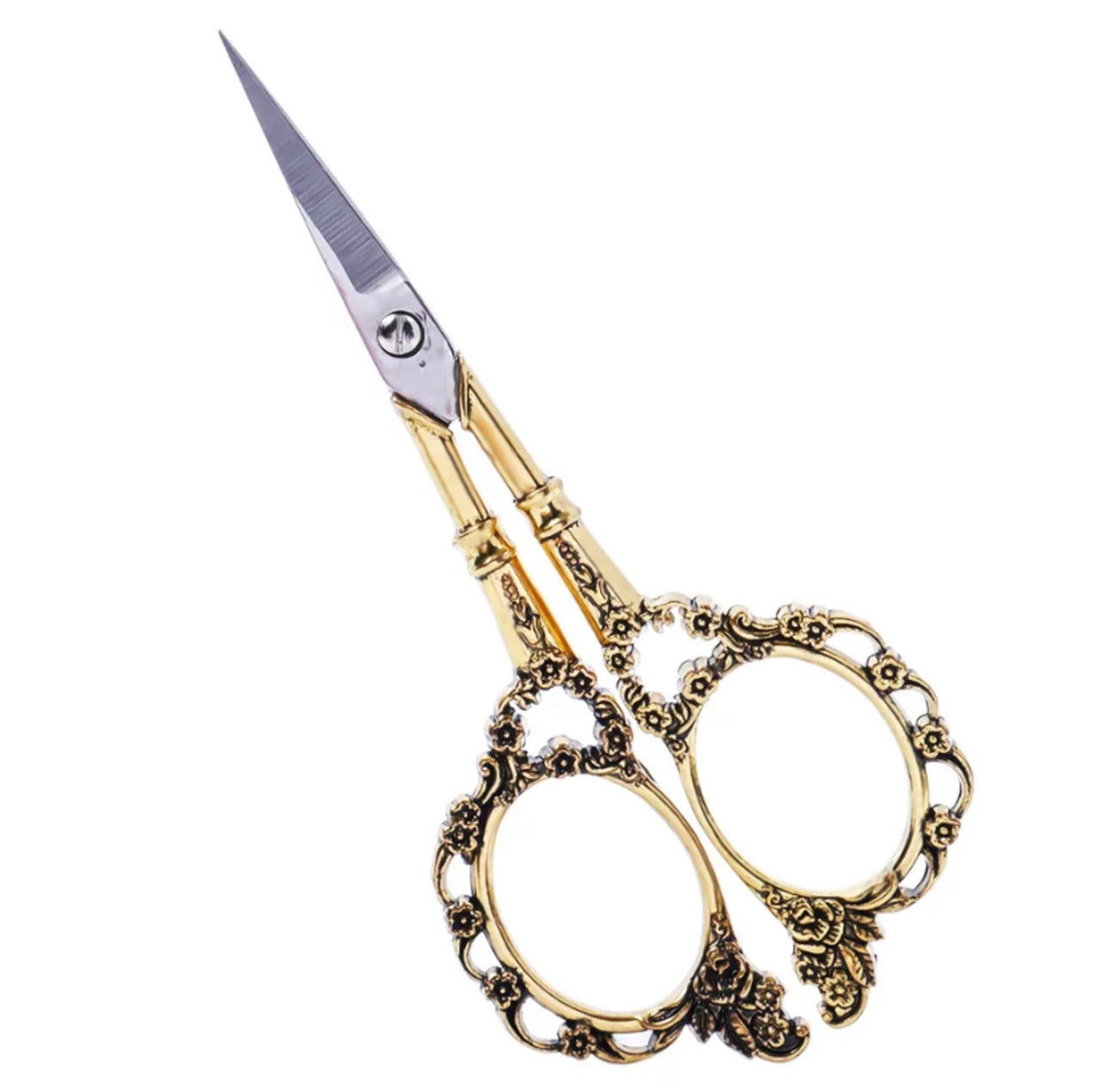 デザインシザー　おしゃれハサミ　花柄　オシャレハサミ アンティーク風ハサミ