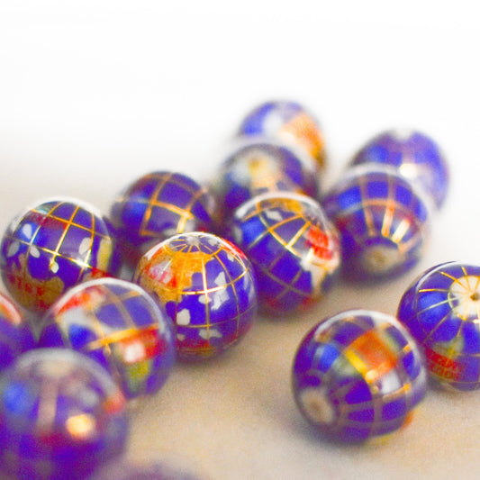 3個セット！地球ビーズ　デッドストック品