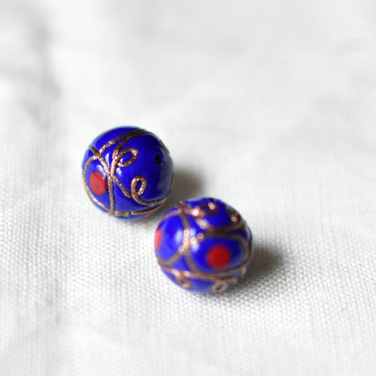SALE  ベネチアンガラスビーズ　12ミリ　ブルー