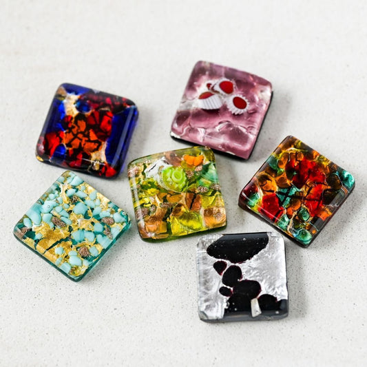 ベネチアンガラス　貼り付けパーツ　カボション　2㎝