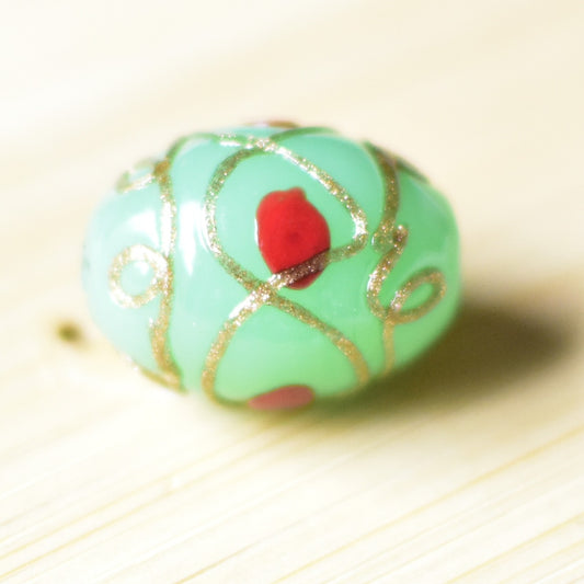 ベネチアンガラス20ミリ　楕円形　