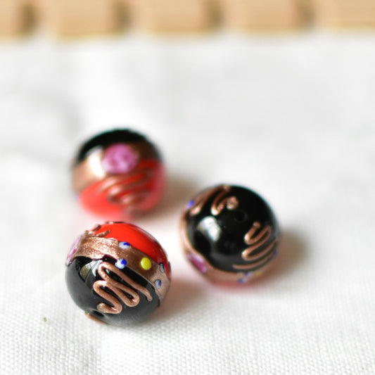 SALE  ベネチアンガラスビーズ　フィオラート　16ミリ