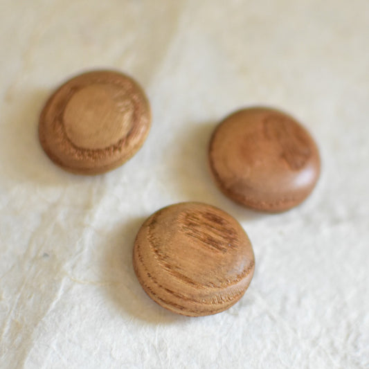 20ミリ　日本製　ウッドボタン　　デッドストック　３個セット