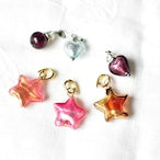 ベネチアンガラスビーズ　星形ビーズチャーム