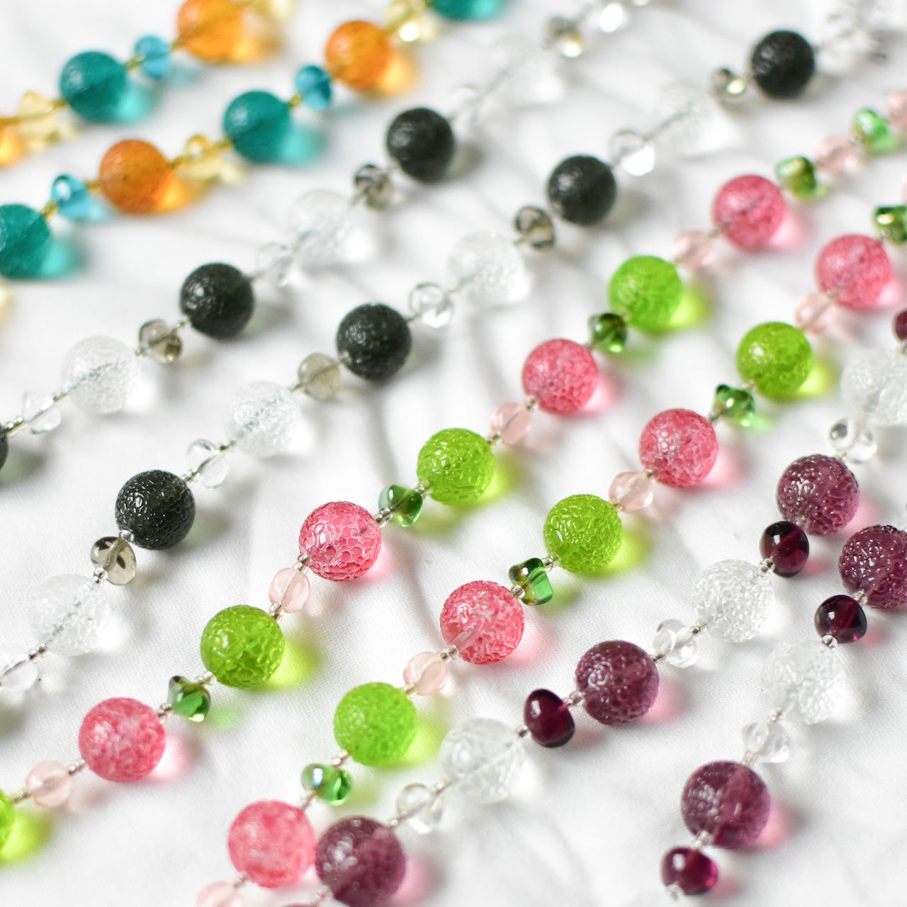 キャンディネックレス　ベネチアンビーズ　レア　パーツ取りにおすすめ　お得